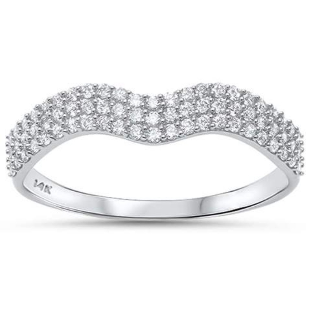 white gold diamond band